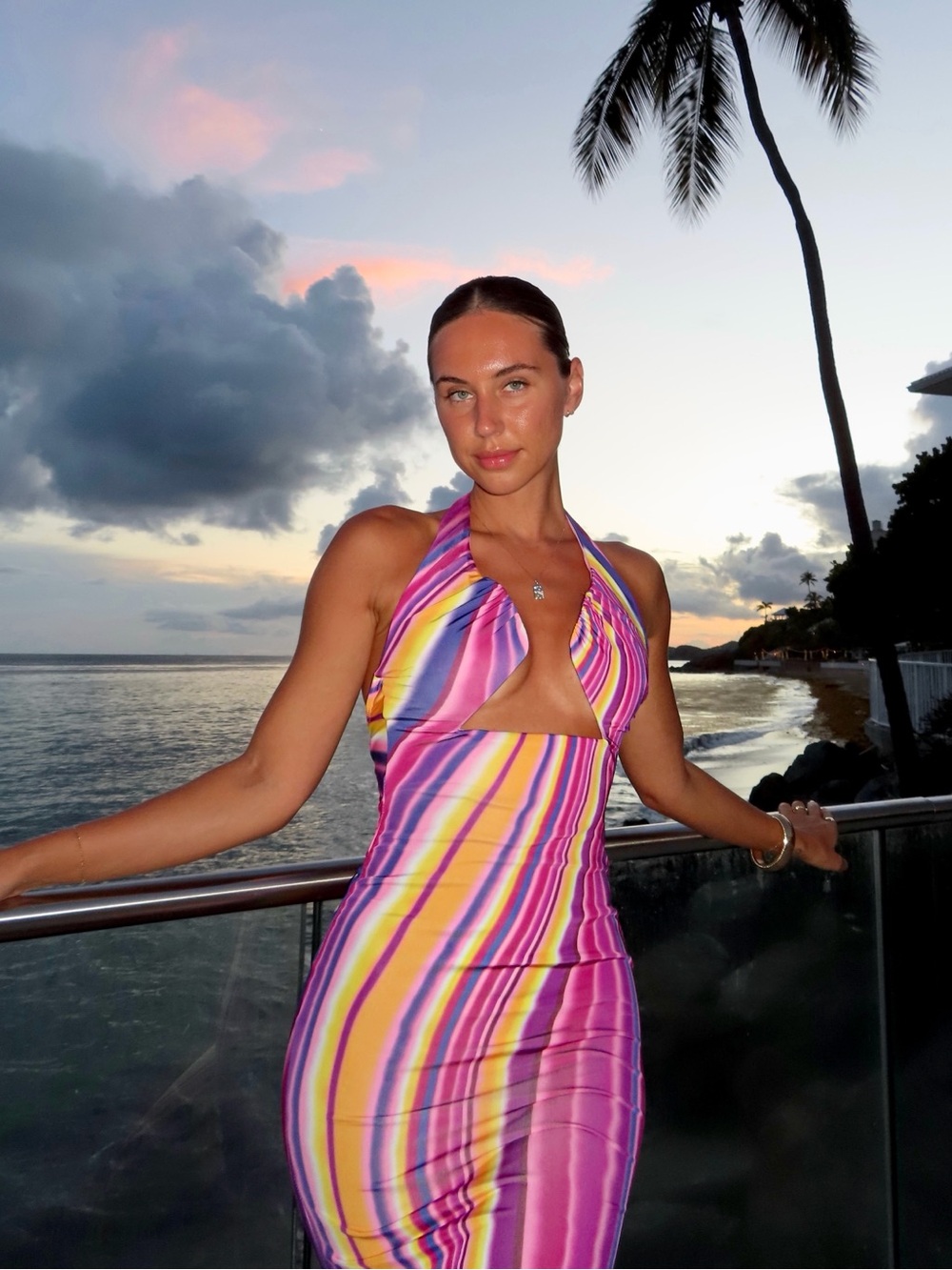 Colorful Halter Dress - Picture 4 of 5